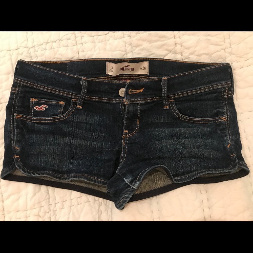 Denim Hollister stretch short shorts size 3